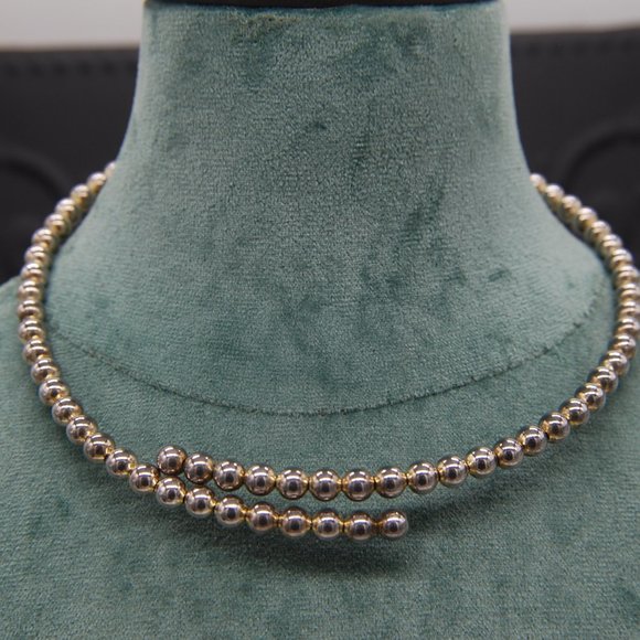 2 Chokers - One is stainless-steel beads all the way around - Picture 3 of 6
